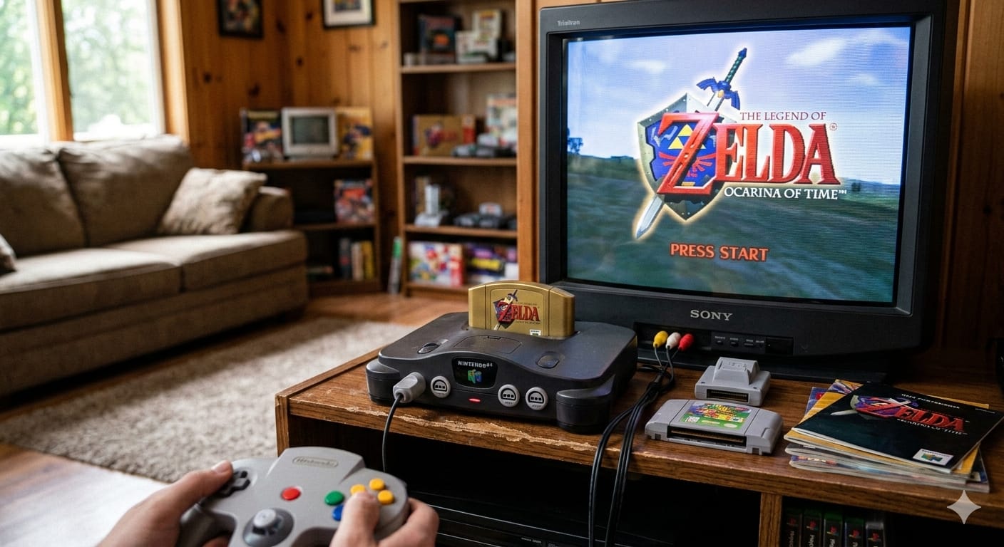 Gameplay e interfaz de The Legend of Zelda Ocarina of Time