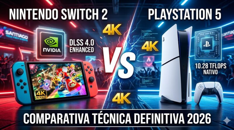 Nintendo Switch 2 vs PS5 comparativa técnica definitiva 2026 en StartNewsGaming.