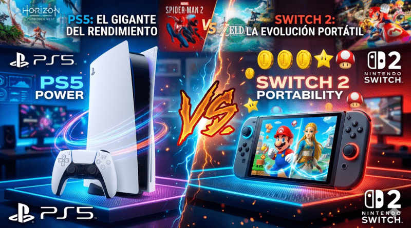 Nintendo Switch 2 vs PS5 comparativa técnica definitiva 2026 en StartNewsGaming.